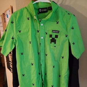 Minecraft boys button up